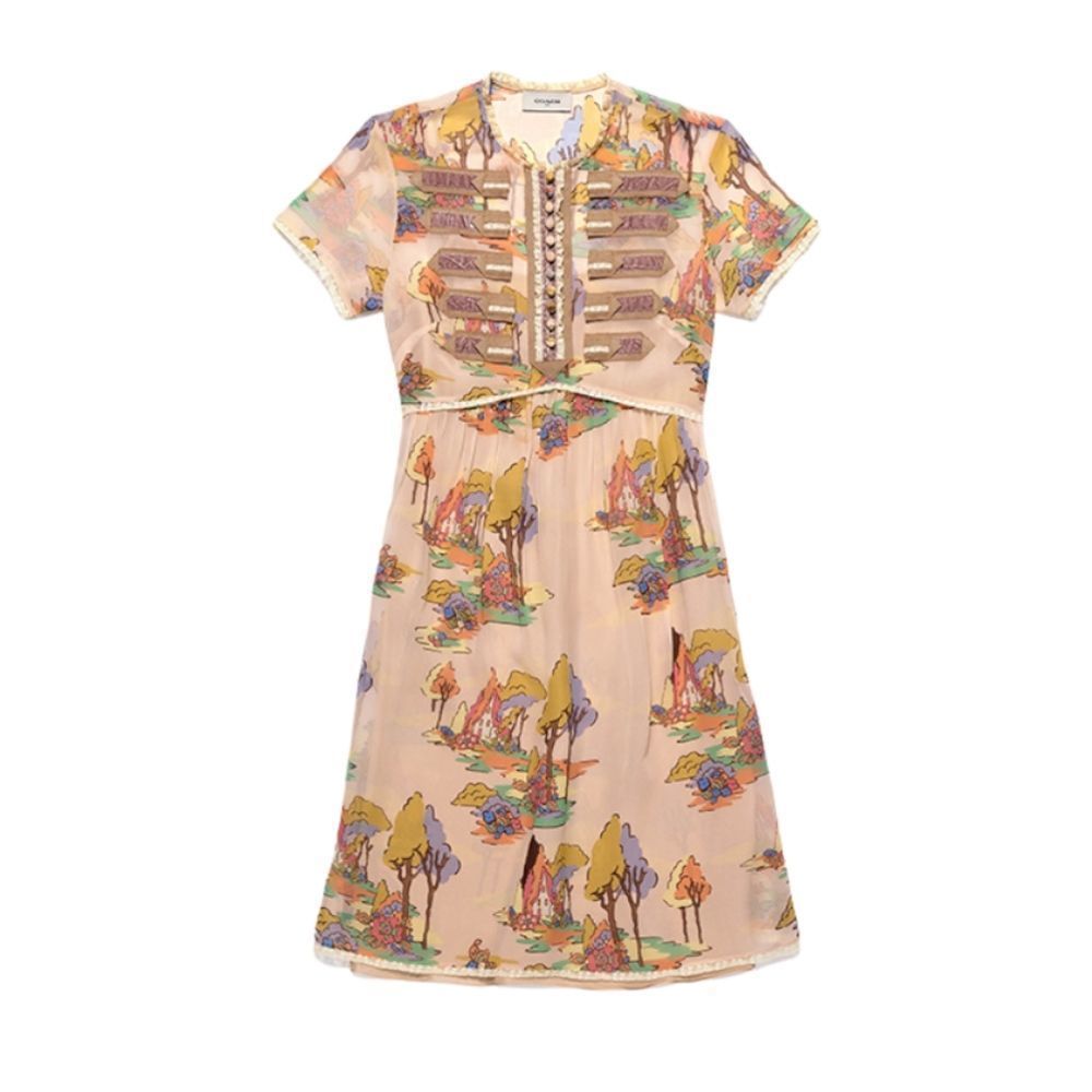 COACH x DISNEY Spooky‎ Cottage Print Military Runway Dress (Limited Edition)